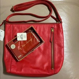Crossbody Fossil bag and wallet